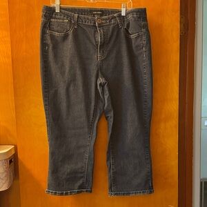 Ashley Stewart Women's Dark Blue Cropped Jeans